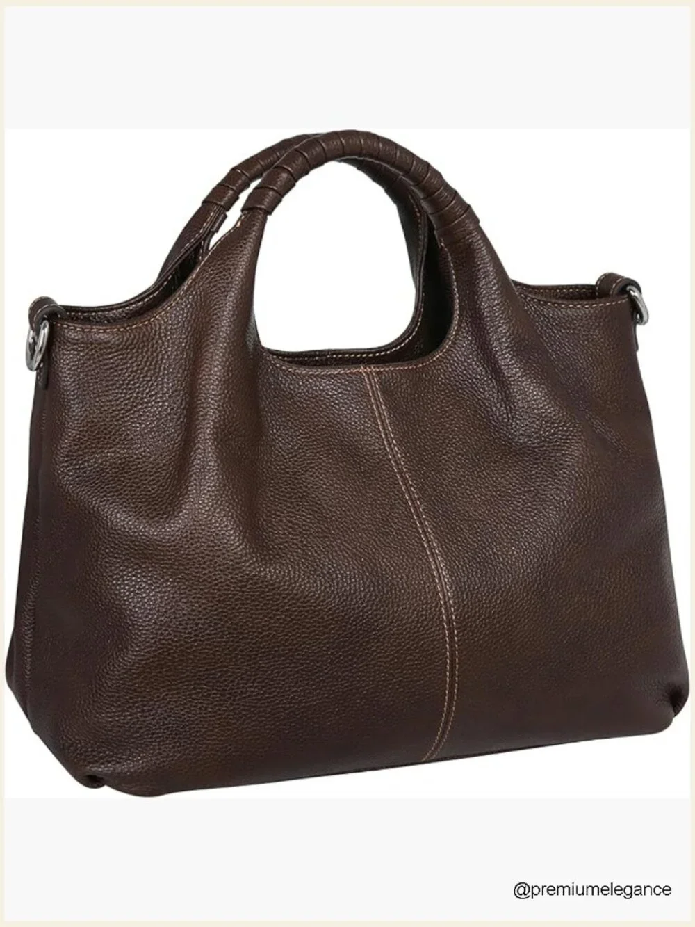 Genuine Leather Top Handle Satchel Crossbody Bag Ladies Tote Purse